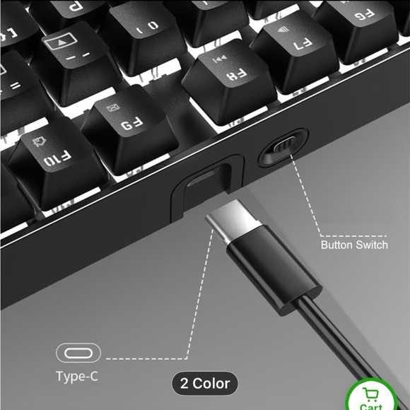 Pink Wireless Keyboard - Picture 4 of 9